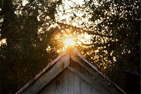 road trip roof - Old and broken roof peak Stock Photo - Premium Royalty-Free, Code: 614-08876044