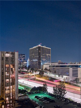 financial district los angeles - Financial District, Downtown, Los Angeles, California, United States of America Stock Photo - Premium Royalty-Free, Code: 614-08877421