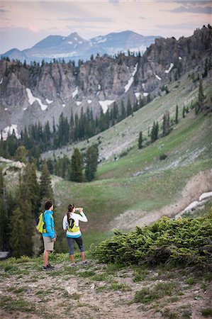 simsearch:614-08877825,k - Hikers on Sunset Peak trail, Catherine's Pass, Wasatch Mountains, Utah, USA Stock Photo - Premium Royalty-Free, Code: 614-08878370