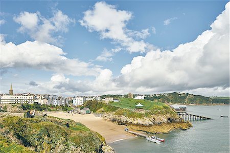 pictures of holiday nature resorts - Tenby, Pembrokeshire, Wales Stock Photo - Premium Royalty-Free, Code: 614-08878891