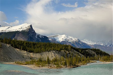 North Saskatchewan River, Banff National Park, Alberta, Canada Stockbilder - Premium RF Lizenzfrei, Bildnummer: 614-08873998