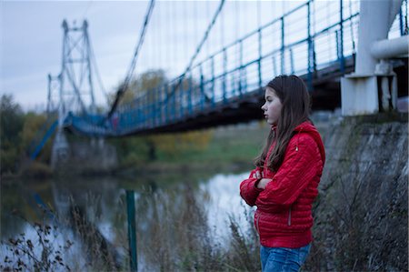 simsearch:649-08894835,k - Girl by pedestrian bridge, Chusovoy, Russia Stock Photo - Premium Royalty-Free, Code: 614-08946488