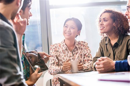 digital - Digital design team meeting in office Stock Photo - Premium Royalty-Free, Code: 614-08983083