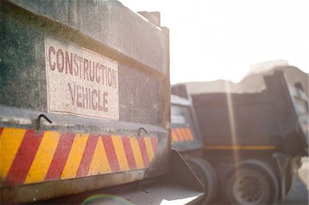 quarry nobody - Constructions vehicles in quarry, close-up Stock Photo - Premium Royalty-Free, Code: 614-09056773