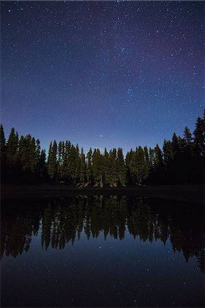 simsearch:614-08392479,k - Starry night sky, Nickel Plate Provincial Park, Penticton, British Columbia, Canada Photographie de stock - Premium Libres de Droits, Code: 614-09127448