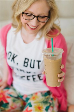 Iced Coffee In Takeaway Cup Stock Photo, Picture and Royalty Free