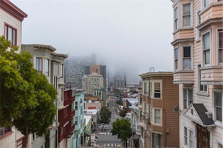 san francisco city streets - Cityscape, San Francisco, California, USA Stock Photo - Premium Royalty-Free, Code: 614-09156822