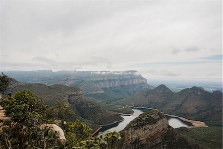 simsearch:6122-07694883,k - The Three Rondavels, South Africa, elevated view Fotografie stock - Premium Royalty-Free, Codice: 614-09159557