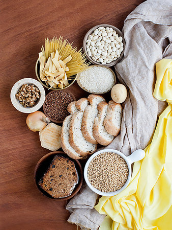 simsearch:614-09210324,k - Group of carbohydrates Stock Photo - Premium Royalty-Free, Code: 614-09210322