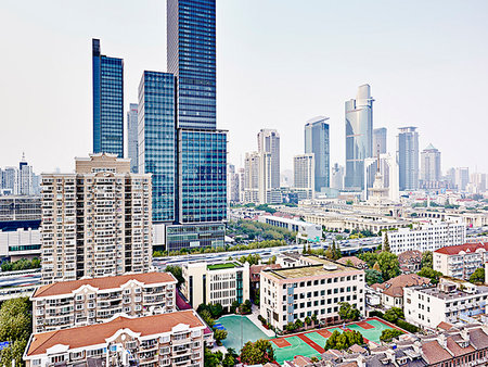 simsearch:862-03351868,k - Shanghai Exhibition Centre (Sino-Soviet Friendship Building), Shanghai, China Foto de stock - Sin royalties Premium, Código: 614-09211497