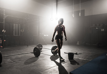 simsearch:614-08877527,k - Young woman working out in gym Stock Photo - Premium Royalty-Free, Code: 614-09211933