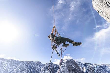 Big wall climbing, Yosemite National Park, California, USA Photographie de stock - Premium Libres de Droits, Code: 614-09245164