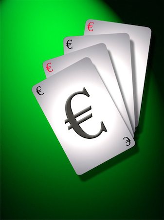 simsearch:614-00397698,k - Cartes à jouer euro Photographie de stock - Premium Libres de Droits, Code: 614-00394715