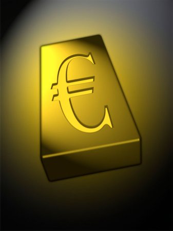 simsearch:695-03386039,k - Euro ingot Stock Photo - Premium Royalty-Free, Code: 614-00394716