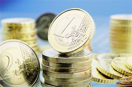 Euro coins Stock Photo - Premium Royalty-Free, Code: 614-00397674