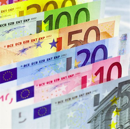 Euro notes Stock Photo - Premium Royalty-Free, Code: 614-00397675