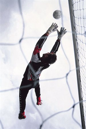 soccer goalkeeper backside - Football Stock Photo - Premium Royalty-Free, Code: 614-00399360