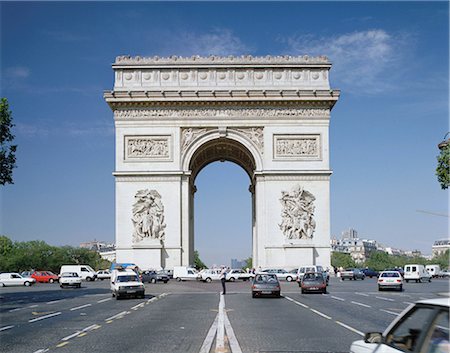 Arc de Triomphe, Paris, France Stock Photo - Premium Royalty-Free, Code: 614-00401606