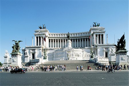 Victor Emmanuel Monument, Rome, Italy Stock Photo - Premium Royalty-Free, Code: 614-00401801