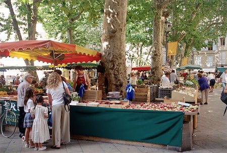 Market stall, Place Richelme, Aix-en-Provence Stock Photo - Premium Royalty-Free, Code: 614-00401826
