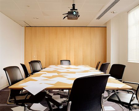 Messy conference room Stock Photo - Premium Royalty-Free, Code: 614-00651794