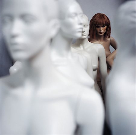 Group of mannequins Stock Photo - Premium Royalty-Free, Code: 614-00779045