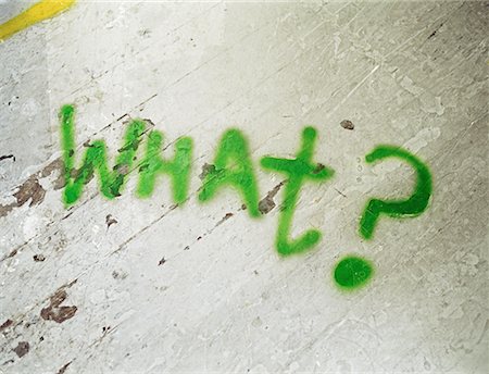 question mark - Graffiti Stock Photo - Premium Royalty-Free, Code: 614-00809370