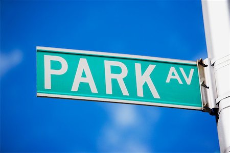 Park avenue street sign in new york Stock Photo - Premium Royalty-Free, Code: 614-00914516
