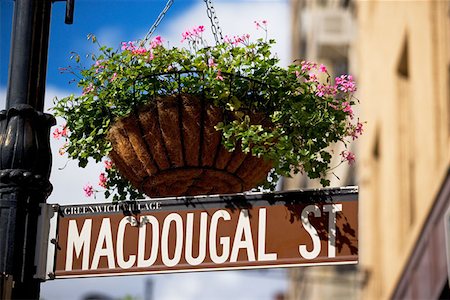 Macdougal street sign new york Stock Photo - Premium Royalty-Free, Code: 614-00914531