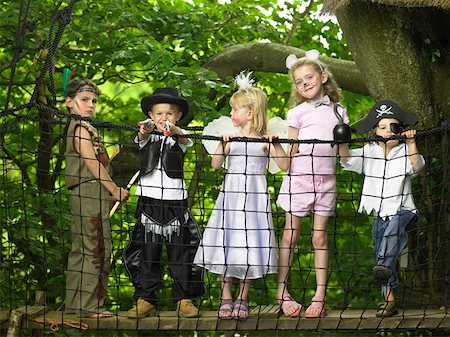 Kids in fancy dress Foto de stock - Sin royalties Premium, Código: 614-01028695