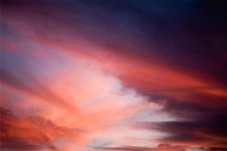 dawn red sky - Red cloudscape Stock Photo - Premium Royalty-Free, Code: 614-01178846