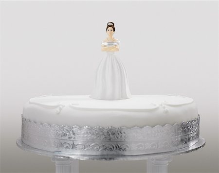 Angry bride figurine on a wedding cake Stock Photo - Premium Royalty-Free, Code: 614-01170885