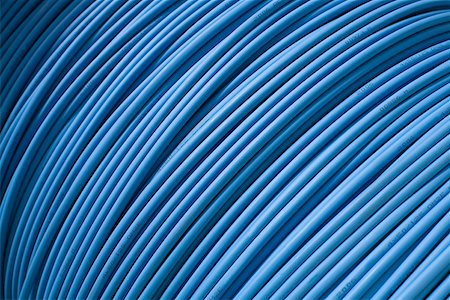 electric cable nobody - Blue cable Stock Photo - Premium Royalty-Free, Code: 614-01268014
