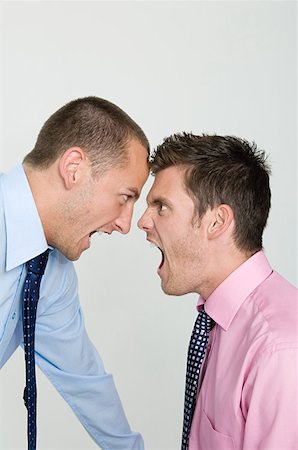 fighting mans and screaming - Rivals Stock Photo - Premium Royalty-Free, Code: 614-01268902