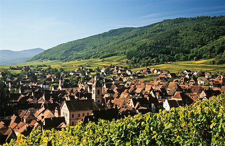 france countryside hills - Riquewihr alsace Stock Photo - Premium Royalty-Free, Code: 614-01269257