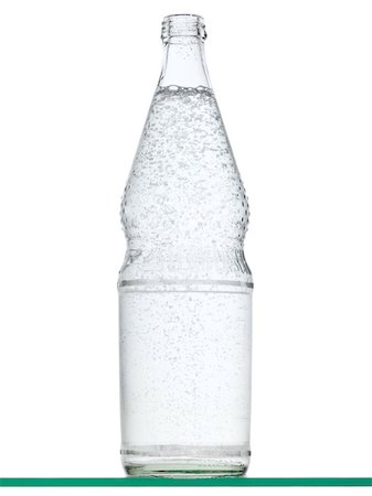 sparkling water closeup - Sparkling water in a bottle Stock Photo - Premium Royalty-Free, Code: 614-01558828