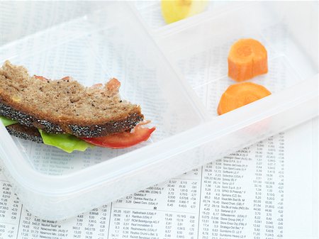 Eaten packed lunch Stock Photo - Premium Royalty-Free, Code: 614-01560420