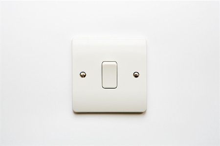 Light switch Foto de stock - Sin royalties Premium, Código: 614-01560948