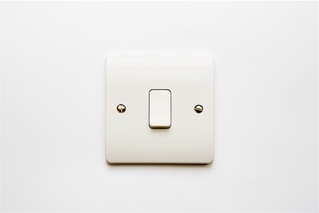 Light switch Foto de stock - Sin royalties Premium, Código: 614-01560988