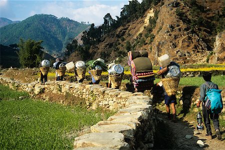 Sherpas in annapurna Stock Photo - Premium Royalty-Free, Code: 614-01561065