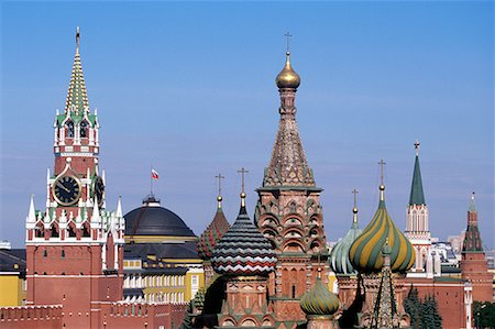 st basil - Moscow skyline Stock Photo - Premium Royalty-Free, Code: 614-01625717