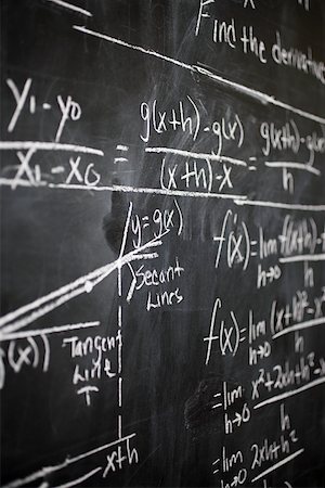 formula - Calculus on blackboard Stock Photo - Premium Royalty-Free, Code: 614-01702079