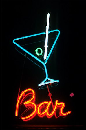 Neon sign for a bar Stock Photo - Premium Royalty-Free, Code: 614-01819240