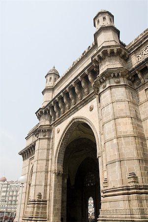 Colonial archway in mumbai Foto de stock - Sin royalties Premium, Código: 614-01819593