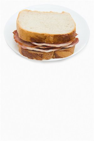 Bacon sandwich Stock Photo - Premium Royalty-Free, Code: 614-01821226