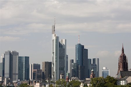 simsearch:614-02763388,k - Frankfurter skyline Stockbilder - Premium RF Lizenzfrei, Bildnummer: 614-01821519