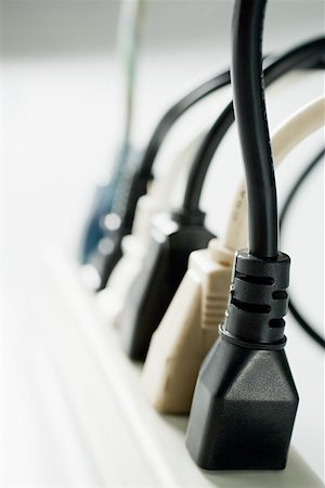 Electric plugs and electrical sockets Stock Photo - Premium Royalty-Free, Code: 614-01869663