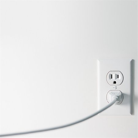 power outlet - Electric plug and electrical sockets Foto de stock - Sin royalties Premium, Código: 614-01869695