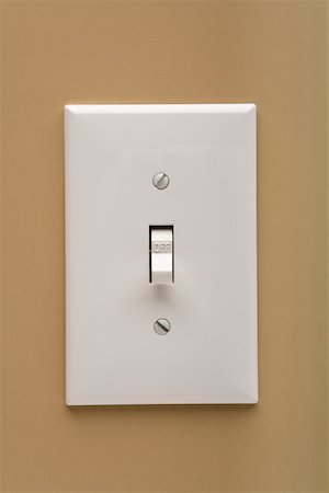 Light switch Foto de stock - Sin royalties Premium, Código: 614-02048568