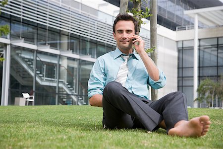 Businessman taking a break Stock Photo - Premium Royalty-Free, Code: 614-02049821